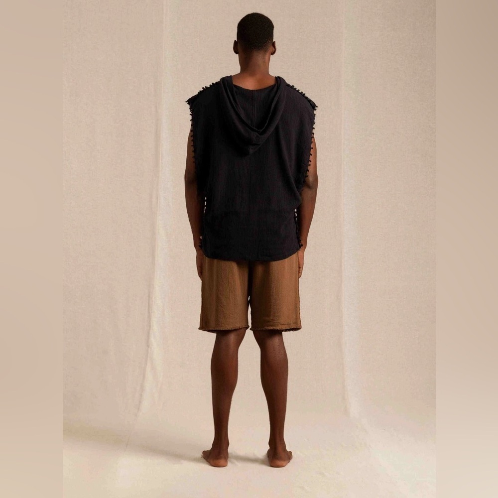 CARAVANA HADES SHIRT - BLACK Ntuchi Artisanal Cotton Gauze | OS - Picture 6 of 17